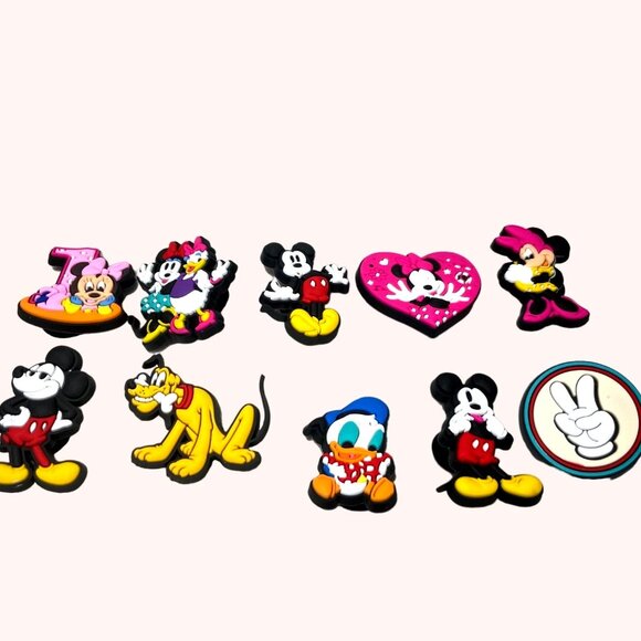 Charms for Crocks Mickey Mouse Minnie Mouse - Picture 1 of 2
